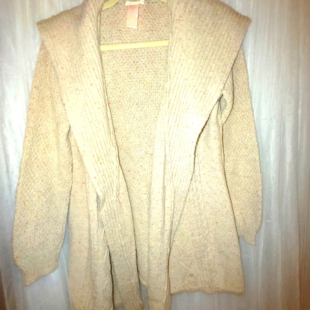 Loft Women's Hooded Cardigan Sweater Size M